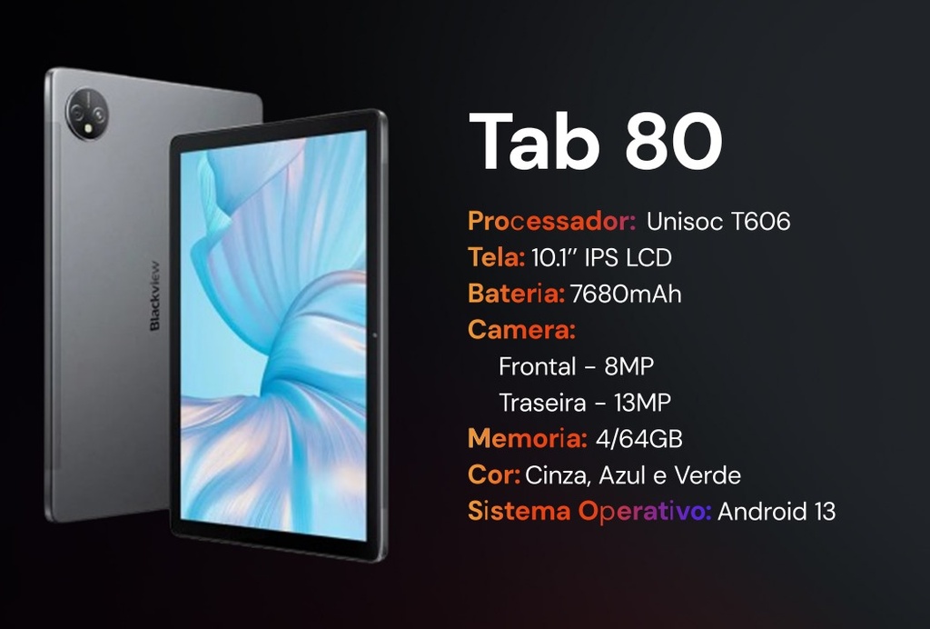 BlackView Tab80 4+64, 4+128